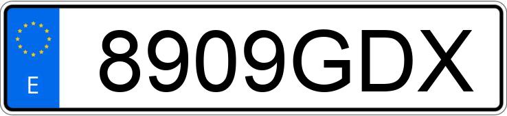 Реєстраційний номер 8909GDX має CHEVROLET-GM AVEO