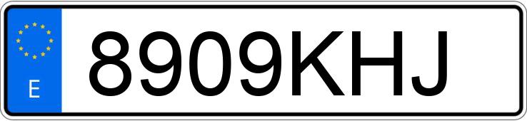 Numer rejestracyjny 8909KHJ posiada VOLKSWAGEN POLO