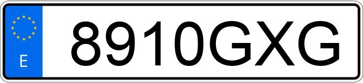 Numer rejestracyjny 8910GXG posiada AUDI A3 SPORTBACK