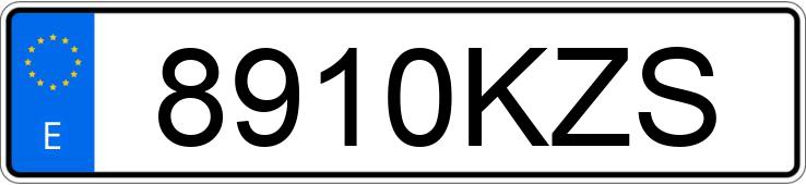 Numer rejestracyjny 8910KZS posiada KIA CEED TOURER