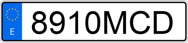 Numer rejestracyjny 8910MCD posiada MERCEDES CLA (117)