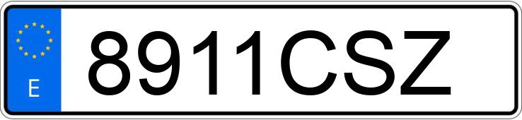 Numer rejestracyjny 8911CSZ posiada SEAT IBIZA Numer rejestracyjny 8911CSZ posiada SEAT IBIZA