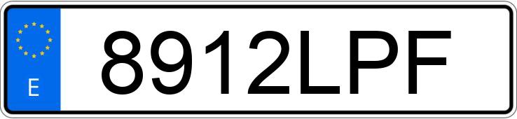 Numer rejestracyjny 8912LPF posiada YAMAHA NMAX