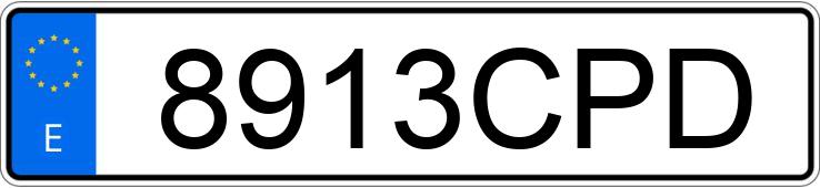 El número de registro 8913CPD tiene AUDI A3 El número de registro 8913CPD tiene AUDI A3