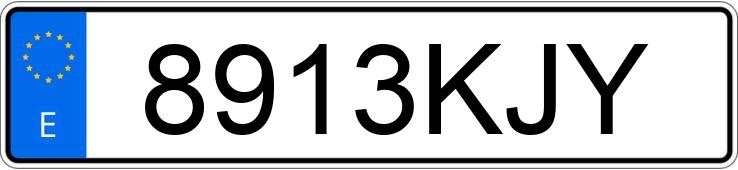 Numer rejestracyjny 8913KJY posiada GOES G