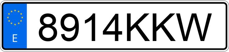 Numer rejestracyjny 8914KKW posiada MAZDA CX-3