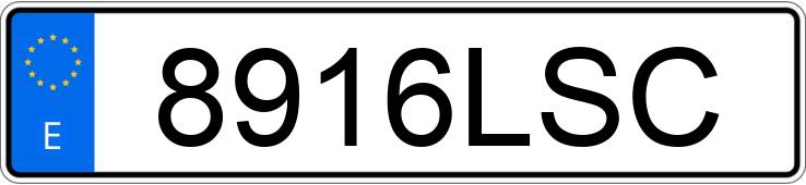 Numer rejestracyjny 8916LSC posiada FIAT 500L
