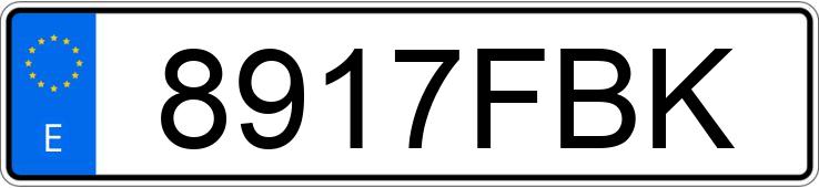Numer rejestracyjny 8917FBK posiada FORD TRANSIT CONNECT Numer rejestracyjny 8917FBK posiada FORD TRANSIT CONNECT