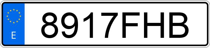Numer rejestracyjny 8917FHB posiada BMW SERIE 3