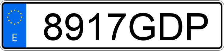 Numer rejestracyjny 8917GDP posiada NISSAN 350 Z