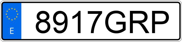 Numer rejestracyjny 8917GRP posiada FORD TRANSIT