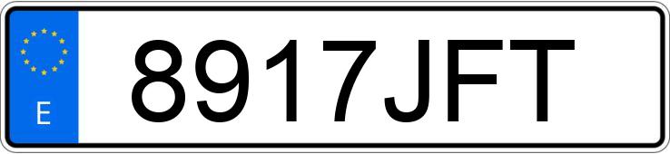 Numer rejestracyjny 8917JFT posiada VOLKSWAGEN TIGUAN