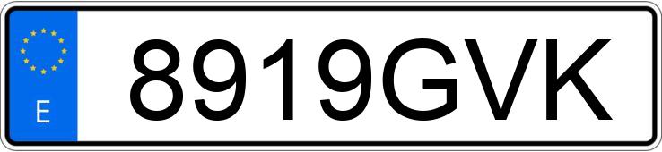 Numer rejestracyjny 8919GVK posiada VOLVO XC60