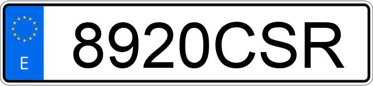 Numer rejestracyjny 8920CSR posiada VOLKSWAGEN PASSAT