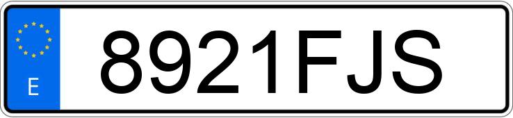 Numer rejestracyjny 8921FJS posiada LEXUS IS 220D