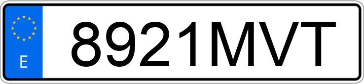 Registreringsnummeret 8921MVT har PEUGEOT 208