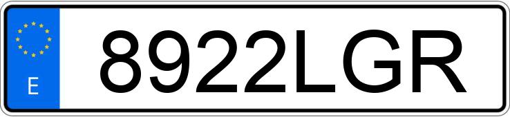 Numer rejestracyjny 8922LGR posiada DACIA DUSTER