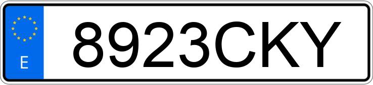 Numer rejestracyjny 8923CKY posiada RENAULT LAGUNA EXPRESSION 1.9 DCI 100 Numer rejestracyjny 8923CKY posiada RENAULT LAGUNA EXPRESSION 1.9 DCI 100