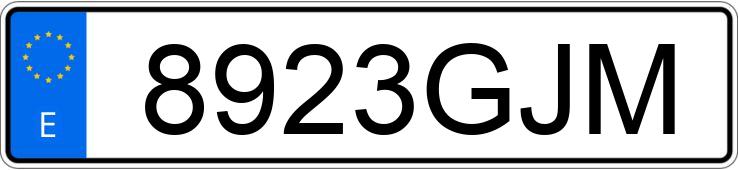 Numer rejestracyjny 8923GJM posiada OPEL ASTRA