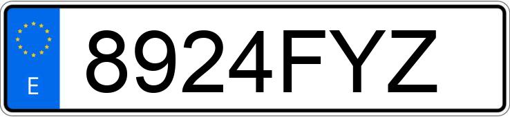 Numer rejestracyjny 8924FYZ posiada BMW SERIE 5 Numer rejestracyjny 8924FYZ posiada BMW SERIE 5