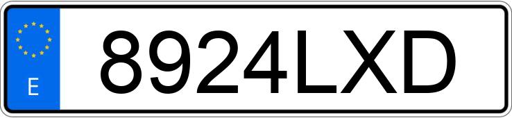 Numer rejestracyjny 8924LXD posiada ALFA ROMEO GIULIA