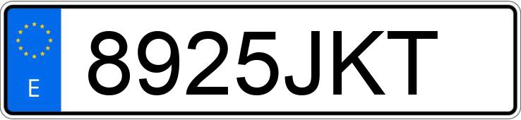 Numer rejestracyjny 8925JKT posiada MERCEDES CLA (117)