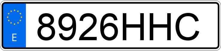 Numer rejestracyjny 8926HHC posiada RENAULT FLUENCE