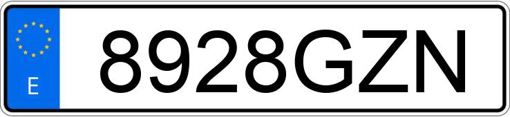 Numer rejestracyjny 8928GZN posiada CHEVROLET-GM AVEO