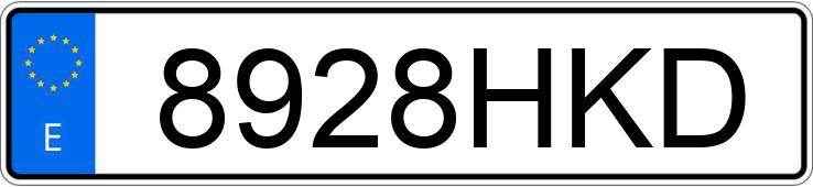 Numer rejestracyjny 8928HKD posiada VOLKSWAGEN BEETLE Numer rejestracyjny 8928HKD posiada VOLKSWAGEN BEETLE