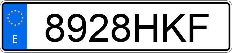 Numer rejestracyjny 8928HKF posiada PORSCHE BOXSTER Numer rejestracyjny 8928HKF posiada PORSCHE BOXSTER