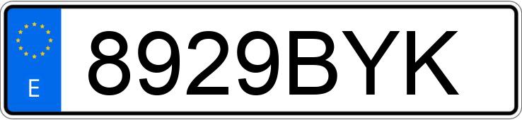 Numer rejestracyjny 8929BYK posiada VOLKSWAGEN GOLF Numer rejestracyjny 8929BYK posiada VOLKSWAGEN GOLF