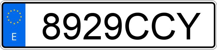 Numer rejestracyjny 8929CCY posiada RENAULT CLIO