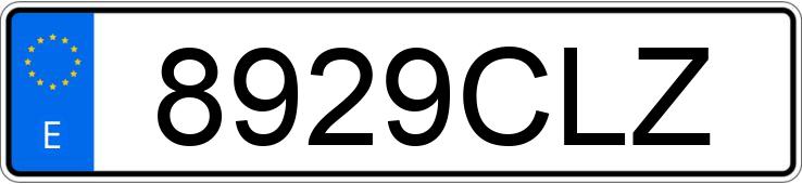 Numer rejestracyjny 8929CLZ posiada VOLKSWAGEN LT