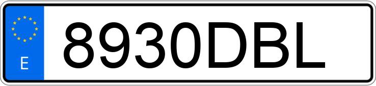 Numer rejestracyjny 8930DBL posiada RENAULT GRAND SCENIC