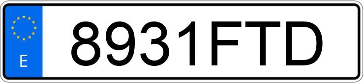 Numer rejestracyjny 8931FTD posiada OPEL MOVANO Numer rejestracyjny 8931FTD posiada OPEL MOVANO