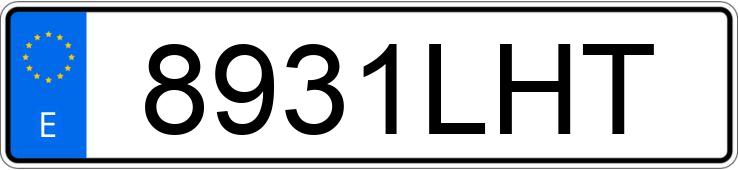 Numer rejestracyjny 8931LHT posiada CITROEN JUMPER