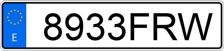 Numer rejestracyjny 8933FRW posiada MERCEDES CLK (208-209)