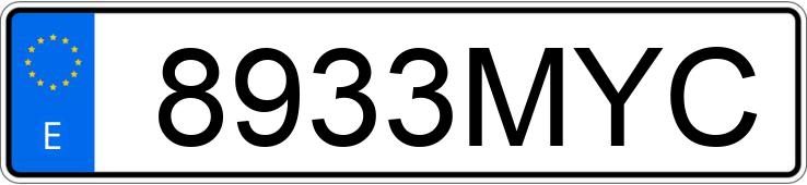 Numer rejestracyjny 8933MYC posiada RENAULT ESPACE