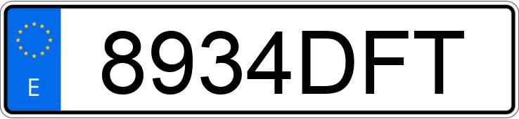 Numer rejestracyjny 8934DFT posiada CITROEN C3