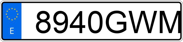 Numer rejestracyjny 8940GWM posiada AUDI A3 Numer rejestracyjny 8940GWM posiada AUDI A3