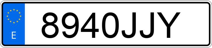 Numer rejestracyjny 8940JJY posiada RENAULT CLIO