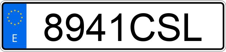 Numer rejestracyjny 8941CSL posiada RENAULT MASCOTT