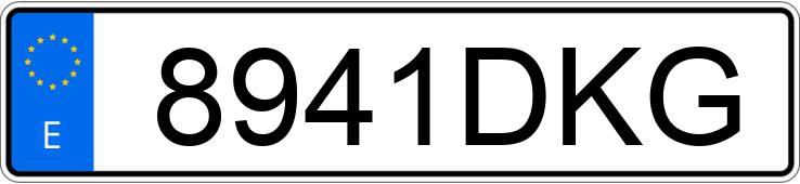 Numer rejestracyjny 8941DKG posiada CITROEN XSARA