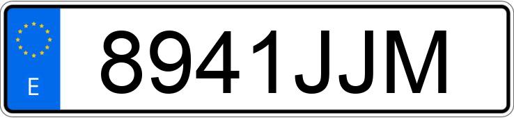 Numer rejestracyjny 8941JJM posiada BMW SERIE 3