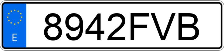 Numer rejestracyjny 8942FVB posiada BMW SERIE 3