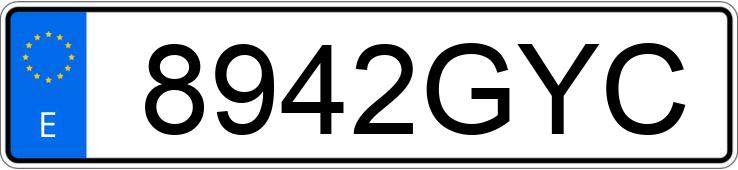 Numer rejestracyjny 8942GYC posiada PEUGEOT 308