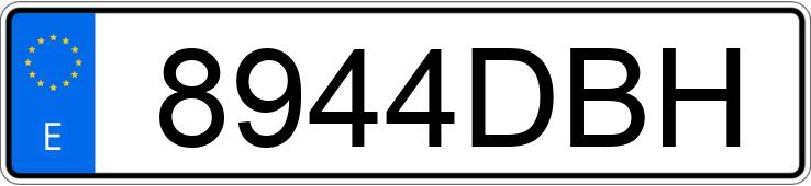 Numer rejestracyjny 8944DBH posiada RENAULT MODUS
