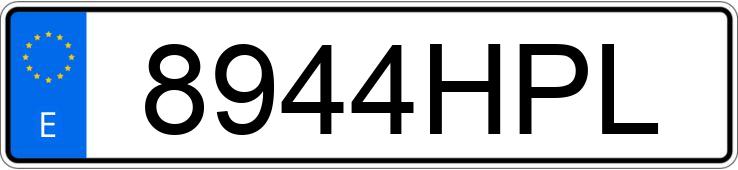 Numer rejestracyjny 8944HPL posiada SEAT LEON