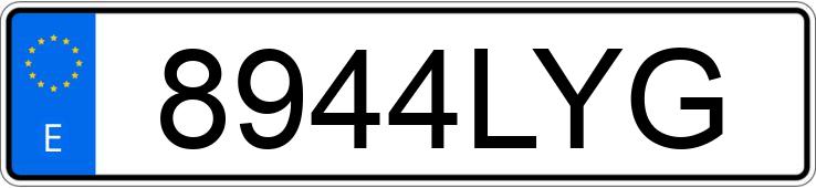 Numer rejestracyjny 8944LYG posiada SEAT IBIZA Numer rejestracyjny 8944LYG posiada SEAT IBIZA