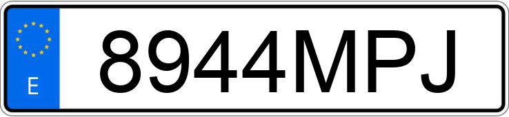 Numer rejestracyjny 8944MPJ posiada CUPRA LEON